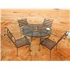 Image 2 : METAL TABLE W/ 4 CHAIRS
