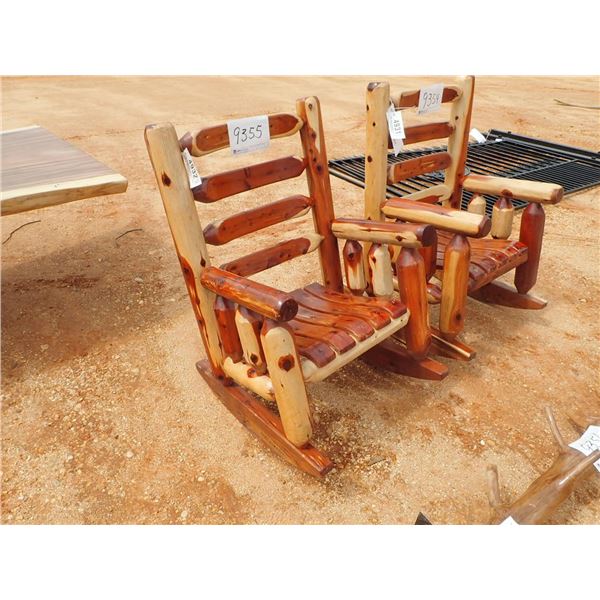 LARGE RED CEDAR ROCKING CHAIR(C6)