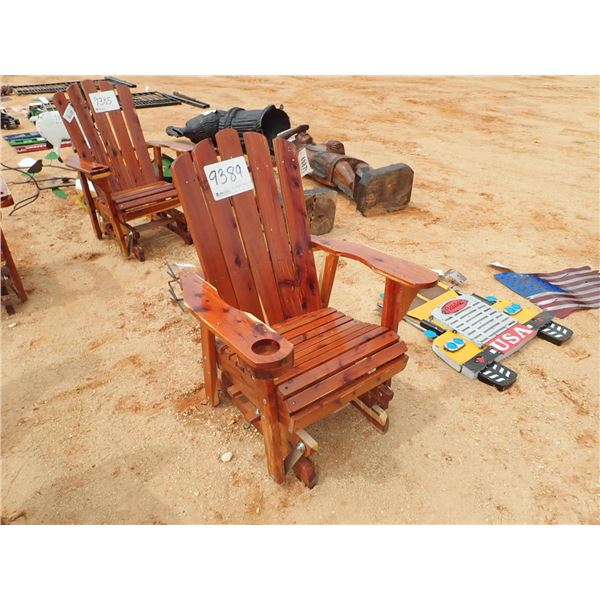 RED CEDAR GLIDER ROCKER