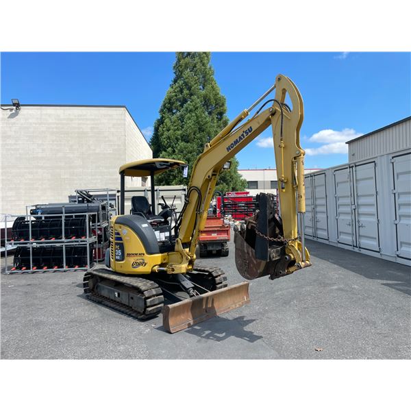 2006 KOMAT'SU UTILITY PC 35 MR-2, MINI EXCAVATOR, YELLOW, SER # 08244