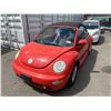 Image 1 : 2005 VOLKSWAGEN BEETLE, 2DR CONVERTIBLE, ORANGE, VIN # 3VWCM31Y05M365383