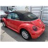 Image 2 : 2005 VOLKSWAGEN BEETLE, 2DR CONVERTIBLE, ORANGE, VIN # 3VWCM31Y05M365383