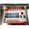 Image 2 : STAINLESS STEEL STEELMAN 18 DRAWER 2 DOOR WORK BENCH H36" X W113" X D29" WITH ANTI-SLIP LINING