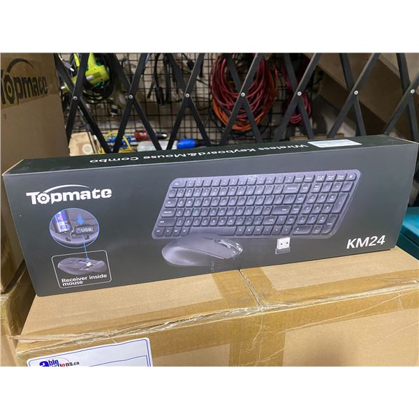 2 BOXES OF TOPMATE WIRELESS MOUSE & KEYBOARD COMBO KITS WITH BATTERIES
