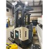 Image 2 : CROWN RR 5200 SERIES 3 STAGE 113" MAST 4250 LBS CAPACITY STAND ON 36V ELECTRIC REACH TRUCK