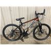 Image 2 : MH FASTRACK BLACK/ORANGE 24 SPEED FRONT SUSPENSION MOUNTAIN BIKE WITH FULL DISC BRAKES