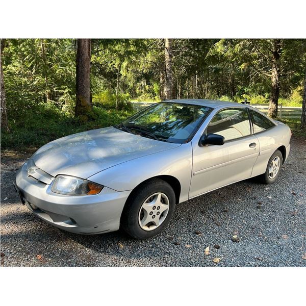 *NANOOSE* 2005 CHEVROLET CAVALIER 2DR COUPE, GREY, VIN # 1G1JC12F857145202