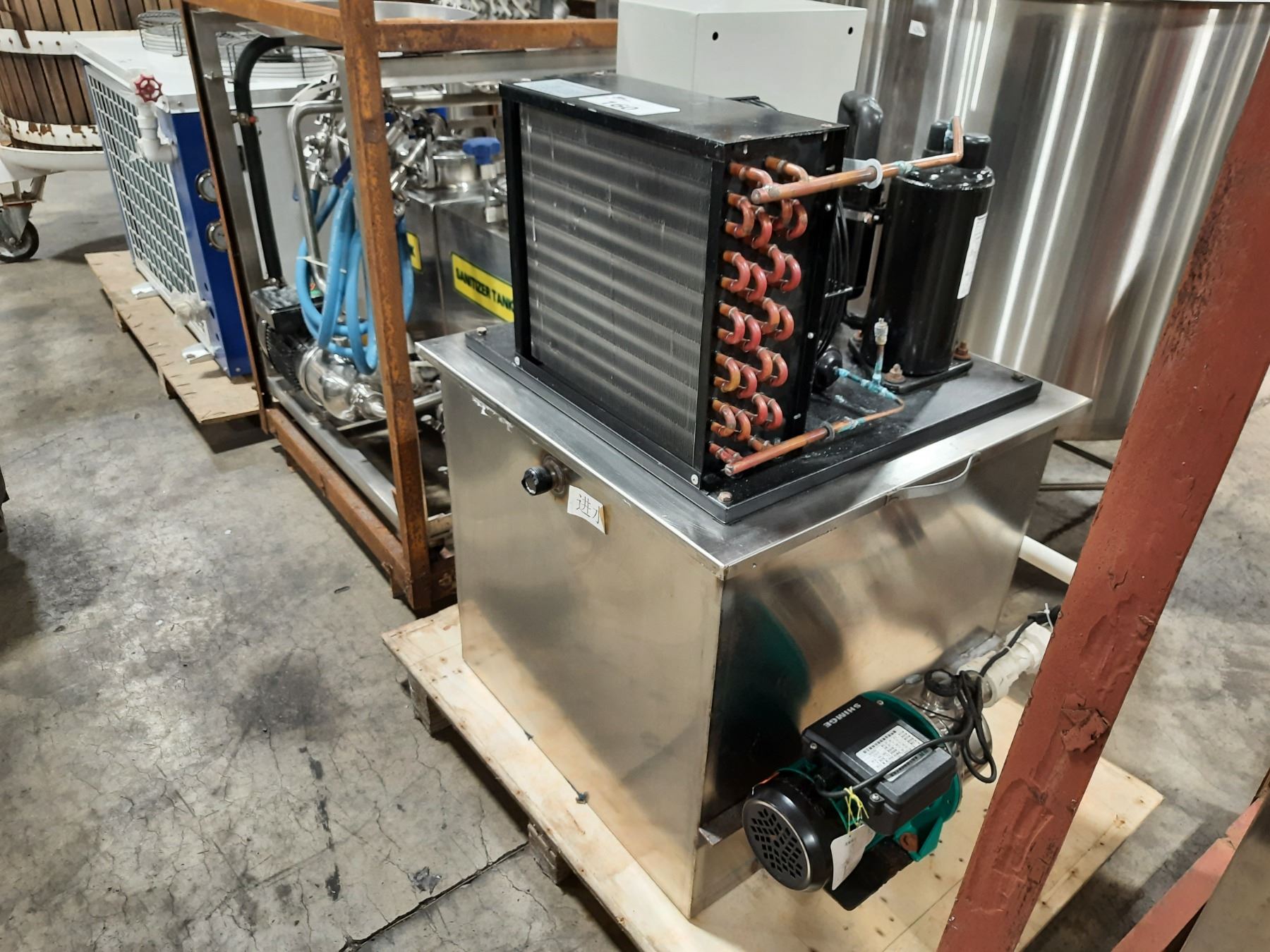 Controlled Cold Compressor STAINLESS STEEL COOLING TANK WITH 680S CONTROLLED FNH- 4 X 6 COOLING ...