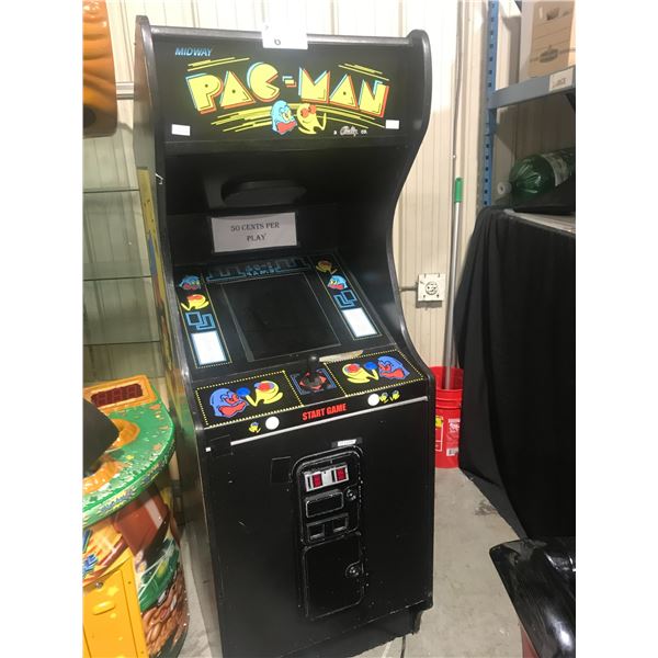 Pac Game System PAC-MAN UPRIGHT SINGLE PLAYER COIN OPERATED ELECTRIC MULTI-GAME ARCADE ...