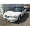 Image 1 : 1997 CHRYSLER SEBRING JXI, 2 DR CONVERTIBLE, WHITE, VIN# 3C3EL55H8VT623289