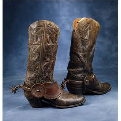 1920s Cowboy boots with Buermann Spurs