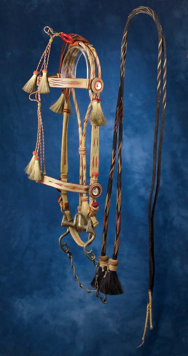 Deerlodge Horsehair Bridle with Montana History