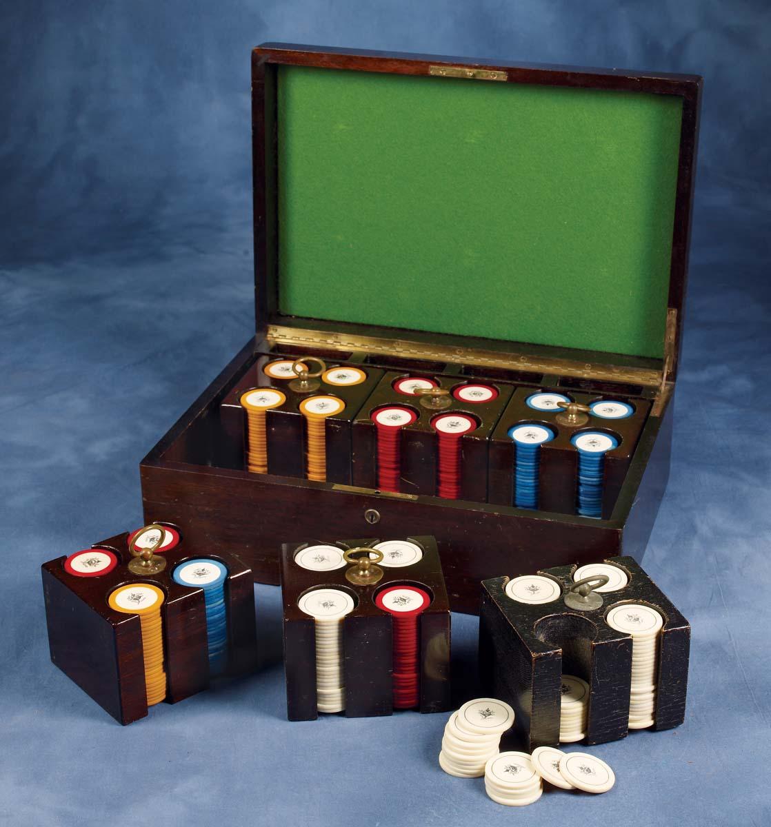 Late 1800s Ivory Poker Chips