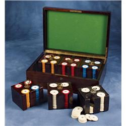 Late 1800s Ivory Poker Chips