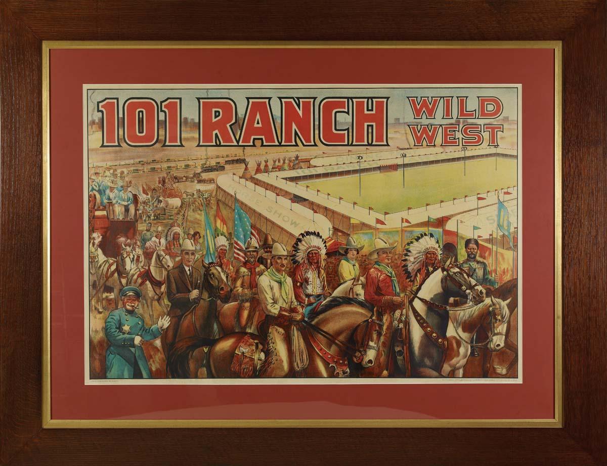 101 Ranch Items 101 Ranch Wild West Lithograph