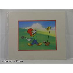  Woody Woodpecker Hole in One Original Limited Edition Fine Art Serigrapgh Cel