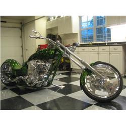 Transformers One-Off Custom Supercharged Green Motorcycle