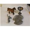 Image 1 : Metalware Misc Statues Golden Boy Horse Chalice