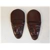 Image 1 : Pair Wooden Tribal Tiki Masks