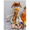 Image 2 : Lot of 3 Chicken Run Plush Characters With Tags 2000 Playmates