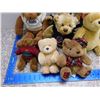 Image 2 : Lot of 7 + 1 Broken Collector Bears Brown