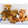 Image 1 : Lot of 5 Golden Brown Teddy Bear Collector Plush