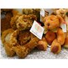 Image 2 : Lot of 5 Golden Brown Teddy Bear Collector Plush