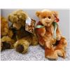 Image 3 : Lot of 5 Golden Brown Teddy Bear Collector Plush