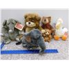 Image 1 : Lot of 6 Bears, Elephants Misc Plush Toys