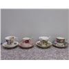 Image 1 : Royal Albert Bone China Tea Cup & Saucer Lot of 4 Sets