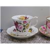 Image 2 : Royal Albert Bone China Tea Cup & Saucer Lot of 4 Sets