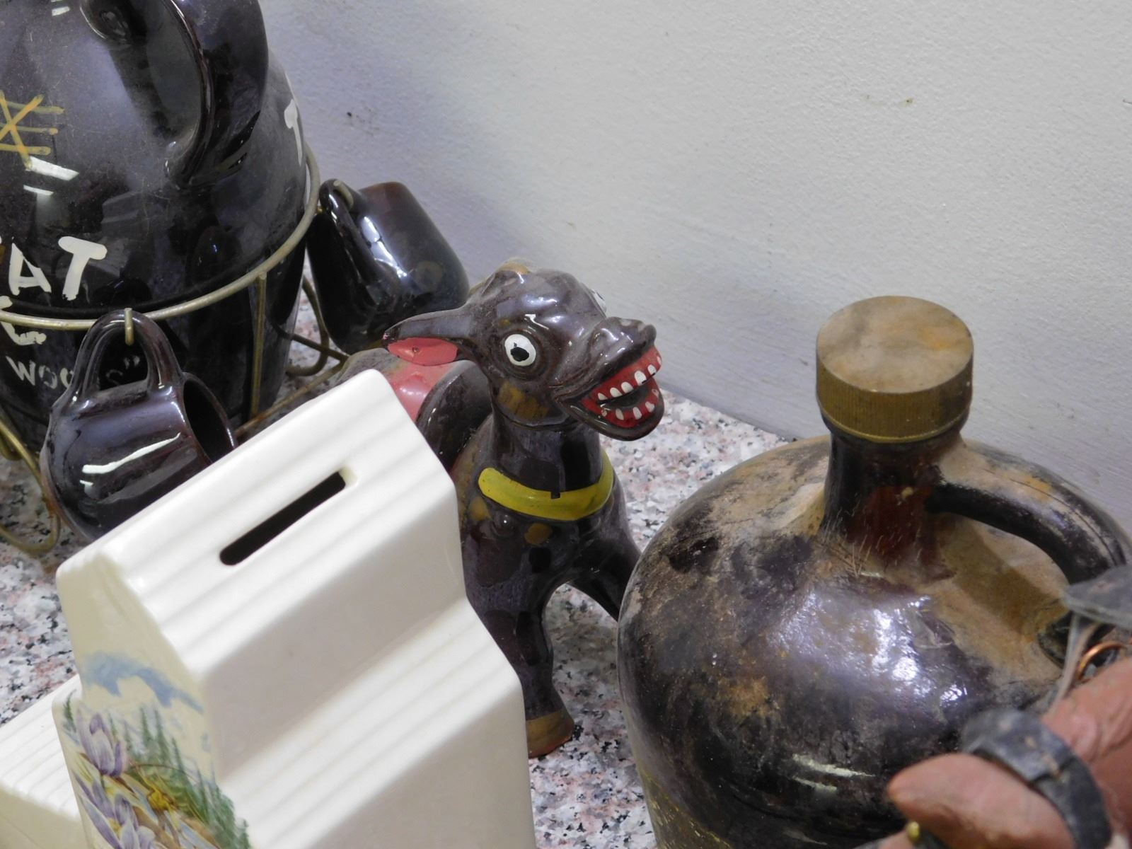 Vintage Lot of Tchotchke Knick Knack Items Collectible Rustic Farm Decor