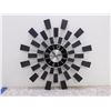 Image 1 : Mid Century Modern Starburst Clock Black Monochromatic