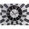Image 2 : Mid Century Modern Starburst Clock Black Monochromatic