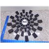 Image 4 : Mid Century Modern Starburst Clock Black Monochromatic
