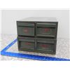 Image 1 : Index Filing Cabinets / Library Card Cases Metal Small Pair of 2-Drawer Units
