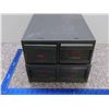 Image 2 : Index Filing Cabinets / Library Card Cases Metal Small Pair of 2-Drawer Units