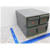 Image 3 : Index Filing Cabinets / Library Card Cases Metal Small Pair of 2-Drawer Units