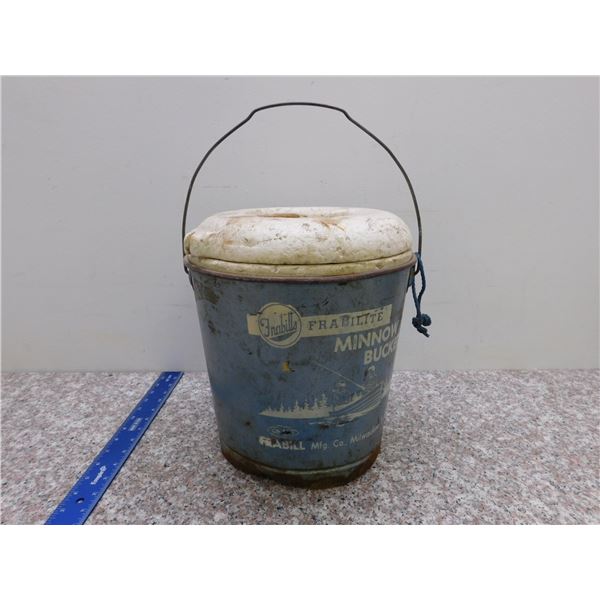 Minnow Bucket Frabill Frabilite Vintage Metal