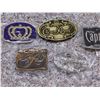Image 3 : Lot of 5 Assorted Belt Buckles Metallic Crown Royal Captain Morgan Misc Novelty