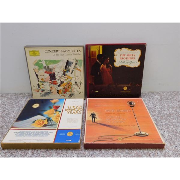 Record LP Sets Classical Big Band Books Collection Lot of 4