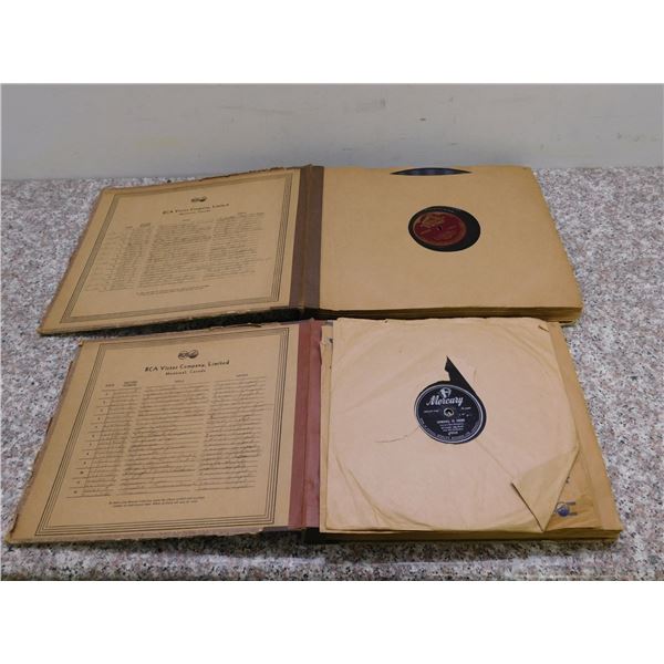 Lot of 78 RPM Records Classical Gramophone + Large Oversized Records Pair Books