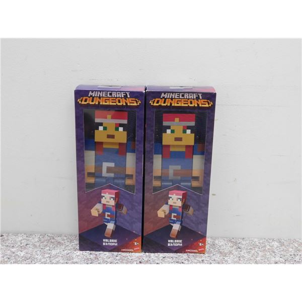 Minecraft Dungeons Valorie 12" Figure New Packaged Set of 2 Mattel