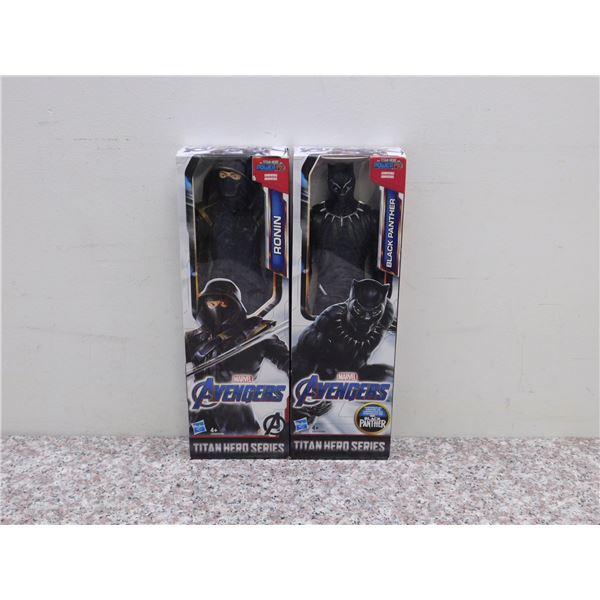 Avengers Titan Hero Series 12" Action figures Pair Packaged Black Panther Ronin