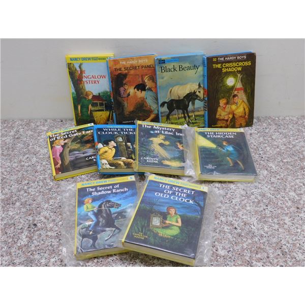 Nancy Drew & The Hardy Boys Mystery Thriller  Story Books Fiction Lot of 10