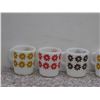 Image 2 : Anchor Hocking Set of 6 Mugs Floral Milk Class Coffee Tea Drink Cups