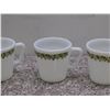 Image 3 : Lot of 3 Pyrex Milk Glass Floral Coffee Mugs