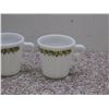 Image 4 : Lot of 3 Pyrex Milk Glass Floral Coffee Mugs
