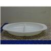 Image 3 : Milk Glass Divided Pyrex Serving Dish Casserole