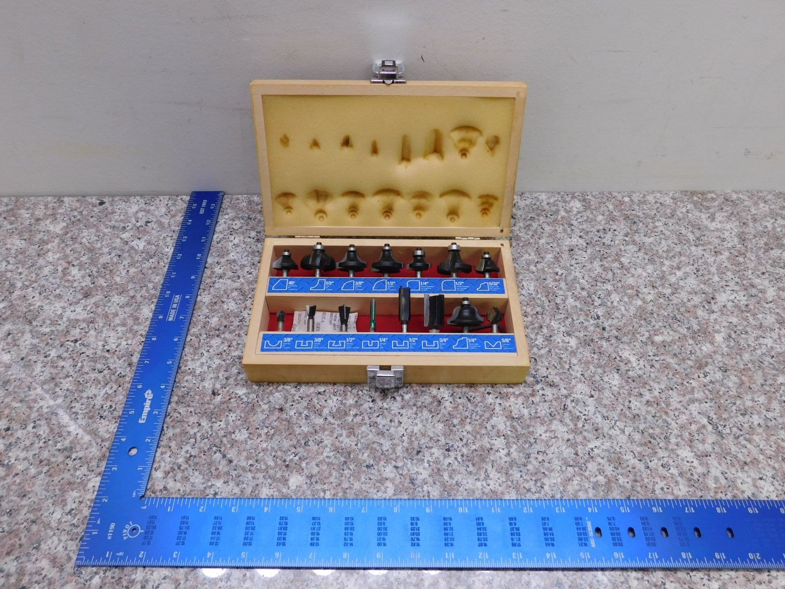 Mastercraft 15 Piece Router Bit Set With Box